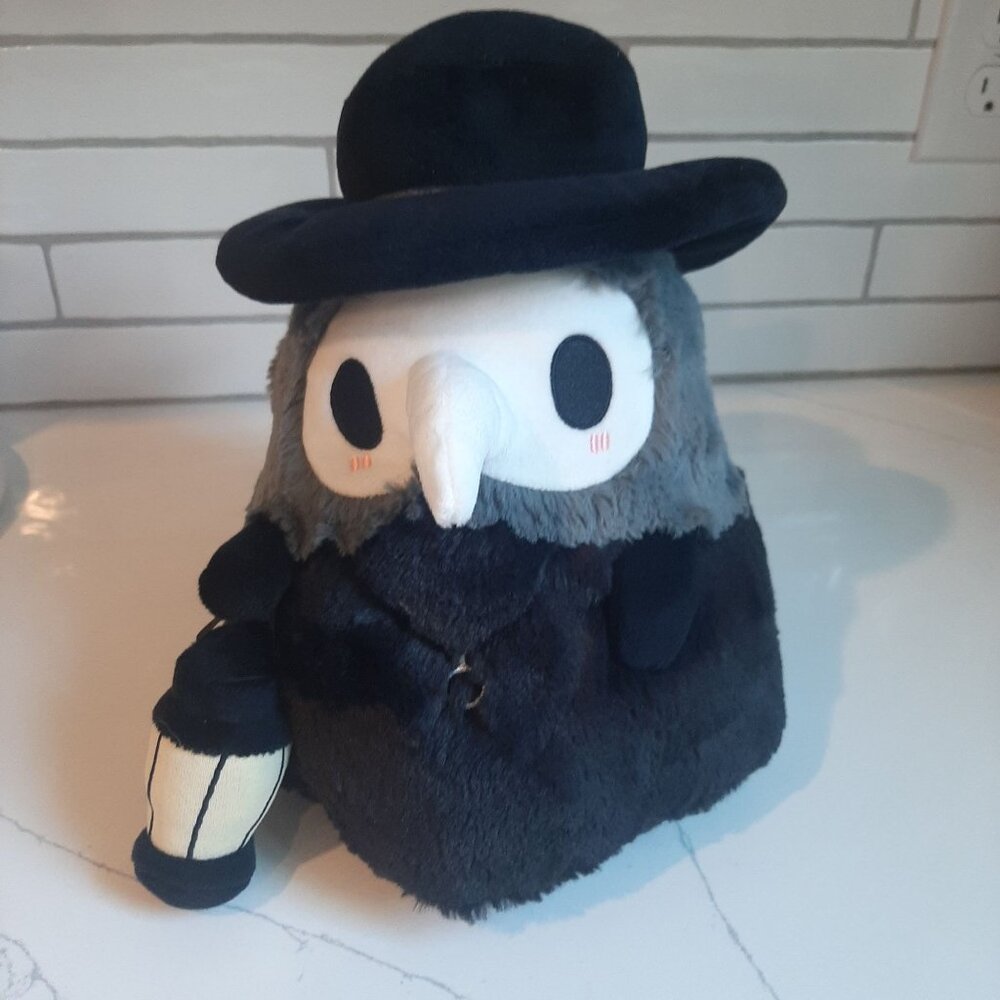 Plague Doctor Plush Stuffed Animal Toy Lantern Black Japan Squishable